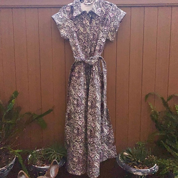 Julia India Amory Betty Dress Lee Paisley M - Picture 7 of 11